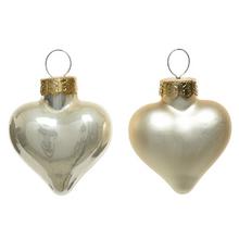 SRDCE sklo S/12 pr.4,5  smalt/matná/lesk zmes krém /2x4cm/ - FLORASYSTEM