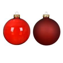 GUĽA sklo S/3  pr.10cm lesk/matná červená - FLORASYSTEM