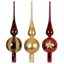 ŠPIC sklo zlatý na stromček pr.8x31cm - FLORASYSTEM