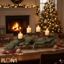 Svietnik Čečina s štyrmi miestami na sviečky.