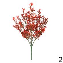 Umelé kvety zápich s mini lístkami v oranžovej a červenej farbe.