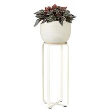 Biely matný stojan na kvety