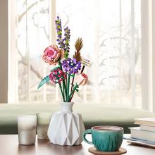 Kreatívne stavebné kocky Kytica farebných kvetov