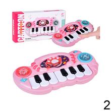 Interaktívna farebná hudobná hračka - klavír v modrej a ružovej farbe.