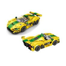 Technické bloky Športové auto P1 GTR v žlto-zelených farbách.