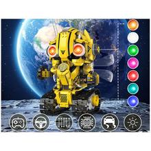 Sada Technických blokov Robots Pro 5-v-1 s diaľkovým ovládaním a LED svetlom.