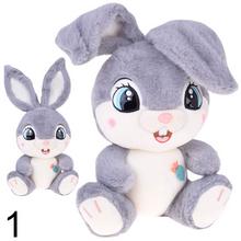 Plyšový králik 40 cm Očarujúci sivý BERRY so skladacími ušami