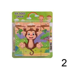 Drevené kocky s obrázkom slimáka, 12x12 cm.