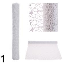 Sietka brokat v béžovej farbe, šírka 48 cm, dĺžka 5 yardov.