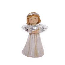 ANJEL SO SRDCOM BIE/STR POLY 8*6*12,8CM - FLORASYSTEM