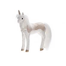 JEDNOROŽEC BIE/BÉŽ TEXTIL 22*8*26CM - FLORASYSTEM