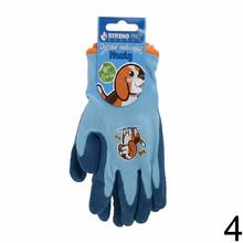 Detské rukavice Strend Pro mix v žltej a modrej farbe.