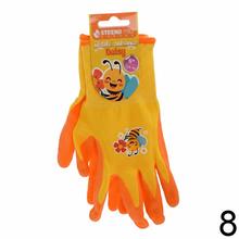 Detské rukavice Strend Pro mix v žltej a modrej farbe.