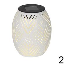 Solár lampáš kovový stabilný 3ass pr.12/V15cm