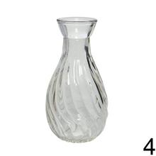 Váza zo skla, priehľadná, 4-farebná, akryl V10/pr.5,5cm