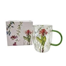 Šálka dvosklo 530ml farebná lúka - FLORASYSTEM