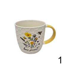 Šálka porc 355ml mix vzor s kvetinovým a včelím motívom.