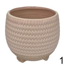 Obal porcelán/tkaný vzor ass3, 16,5 cm výška, 14,5 cm priemer.