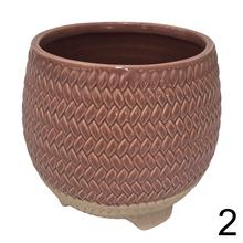 Obal porcelán/tkaný vzor ass3, 16,5 cm výška, 14,5 cm priemer.