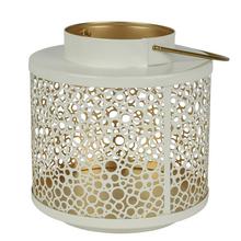 Lampáš kov biel/zlatý pr.19/11/ V20cm - FLORASYSTEM