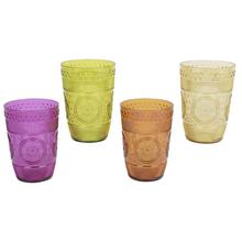 Pohár plastové sklo  pr.8,4/V12cm 4ass - FLORASYSTEM