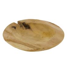 Okrúhla misa z teakového dreva 28x28x4cm - FLORASYSTEM