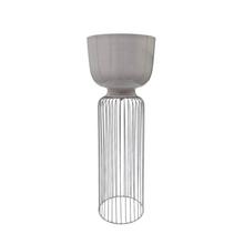STOJAN METAL GRIGIO 25,5XV73,5CM - FLORASYSTEM