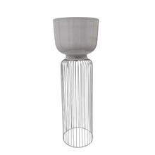 STOJAN METAL GRIGIO 27,5XV84CM - FLORASYSTEM