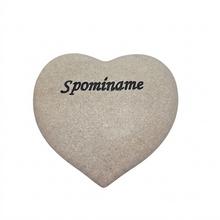 SRDCE SPOMÍNAME 12,5x11,5x3,5CM - NÁPIS - FLORASYSTEM