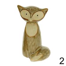 Porcelánová líška, mix farieb, 14 cm vysoká.
