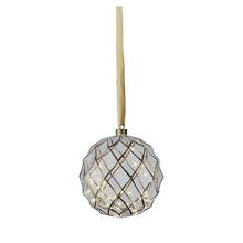 Led guľa závesná s priemerom 19 cm.