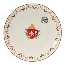 Vianočný tanier z porcelánu s priemerom 20,3 cm.