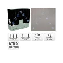 Led120 záves hviezdičky 1,2m /bat/časovač/8funk - FLORASYSTEM