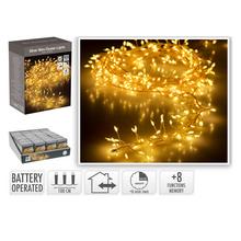 Led100 silver drôt ww/bat/iner,out/8funk/časovač/ - FLORASYSTEM
