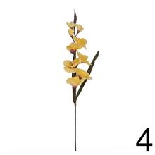 Umelé kvety gladiola mix v rôznych farbách.