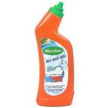 BROS MICROBEC WC BIO GEL v oranžovej fľaši s aplikátorom.