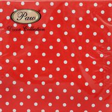 SDL066023 SERVÍTKY DOTS RED 3vrs/33x33cm 20ks - FLORASYSTEM