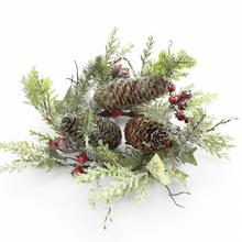 24FL09-27 VENIEC ČEČINA, BOBULE, ZASNEŽENÁ, ČERVENÁ 25 cm - FLORASYSTEM
