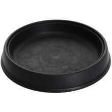 Miska Massive Antracit s priemerom 21 cm a výškou 3,1 cm.
