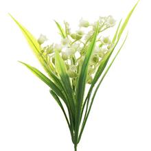 Umelé konvalinky s listami, 25 cm