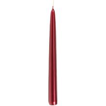 Kónická sviečka ŠPIC METAL 25 BOR v červenej farbe.