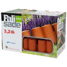 Palisáda IPAL6 v terakotovej farbe, 3,2 m dlhá.