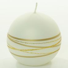 Vianočná sviečka GOLDEN RINGS G.80 PERLA MET.