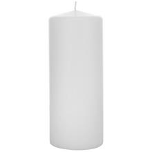 Biely hladký sviečka valec 100x250 mm