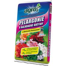 Substrát pre pelargónie 10L s aktívnym humusom.