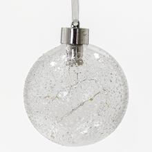 Žiarovka strieborné sklo LED 8 cm