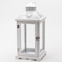 LAMPÁŠ DREV/KOV BIELA 19X19X42,6 CM - FLORASYSTEM