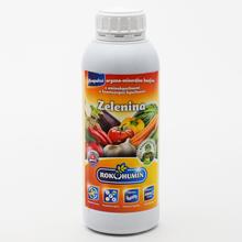 Fľaša ROKOHUMÍN 1L ZELENINA s obrázkom zeleniny.