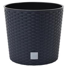 DRTUS400L OBAL+VKLAD RATO ROUND ANTRACIT 40xh37,5CM/3,4L - FLORASYSTEM
