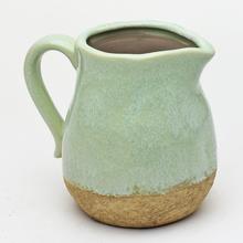 DŽBÁN KERAMIKA ZELENÝ 16,5x13x15CM - FLORASYSTEM